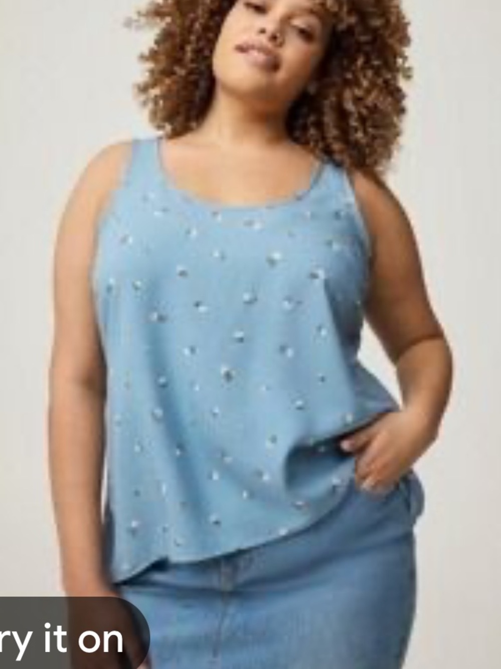 Torrid Hi-Low Challis Sleeveless Blouse